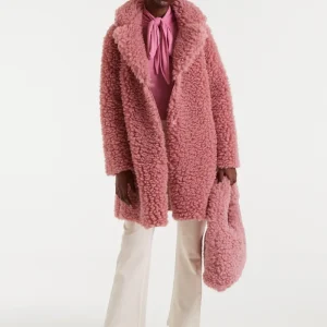 Abrigo borreguito rosado