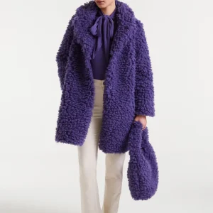 Abrigo borreguito morado